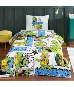 Постільна білизна TAC Disney 160×220 см Ninja Turtles Four Постільна білизна TAC Disney 160×220 см Ninja Turtles Four