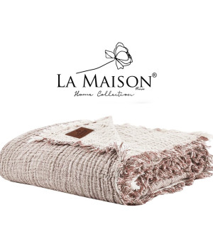 Муслінове покривало La Maison 230×240 Selin Ekru – Bej Муслінове покривало La Maison 230×240 Selin Ekru – Bej