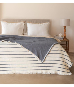 Муслінове покривало Moss Exclusive Muslin 170 х 230 см. Lacivert Муслінове покривало Moss Exclusive Muslin 170 х 230 см. Lacivert