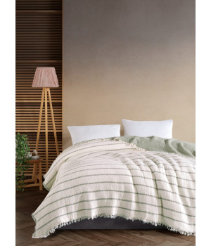 Муслінове покривало Moss Exclusive Muslin 230 х 250 см. Yesil Муслінове покривало Moss Exclusive Muslin 230 х 250 см. Yesil