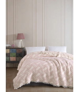 Муслінове покривало Moss Marielle Muslin 230 х 250 см. Pudra Муслінове покривало Moss Marielle Muslin 230 х 250 см. Pudra
