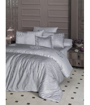 Постільна білизна First Choice V.I.P Satin Moonlight 200 х 220 см Mirabel Grey Постільна білизна First Choice V.I.P Satin Moonlight 200 х 220 см Mirabel Grey