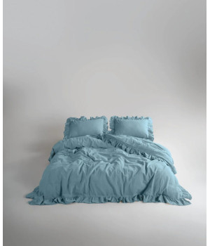 Постільна білизна Limasso Stonewashed Exclusive200 х 220 см Mineral Blue Постільна білизна Limasso Stonewashed Exclusive200 х 220 см Mineral Blue