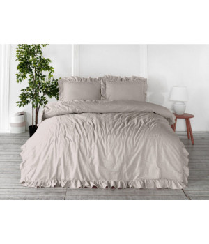 Постільна білизна Limasso Stonewashed Exclusive200 х 220 см Natural Krem Постільна білизна Limasso Stonewashed Exclusive200 х 220 см Natural Krem