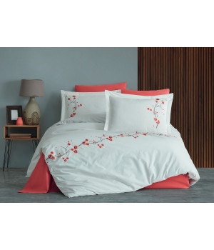 Постільна білизна Maribor Poplin 200 х 220 см Sakura Krem