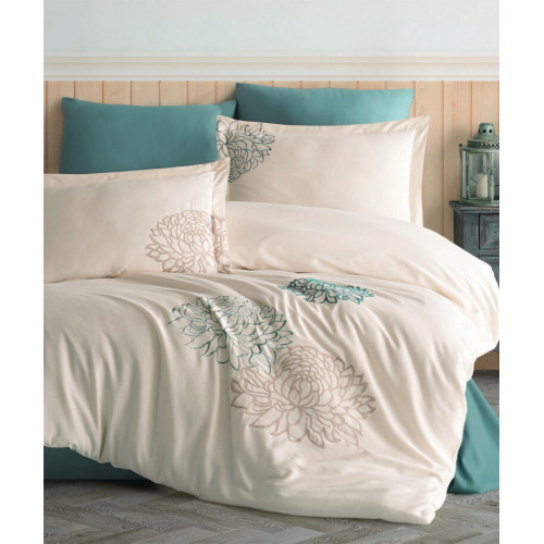 Комплект постільної білизни Maribor Exclusive Satin 200х220 см Siena Sampanya Комплект постільної білизни Maribor Exclusive Satin 200х220 см Siena Sampanya